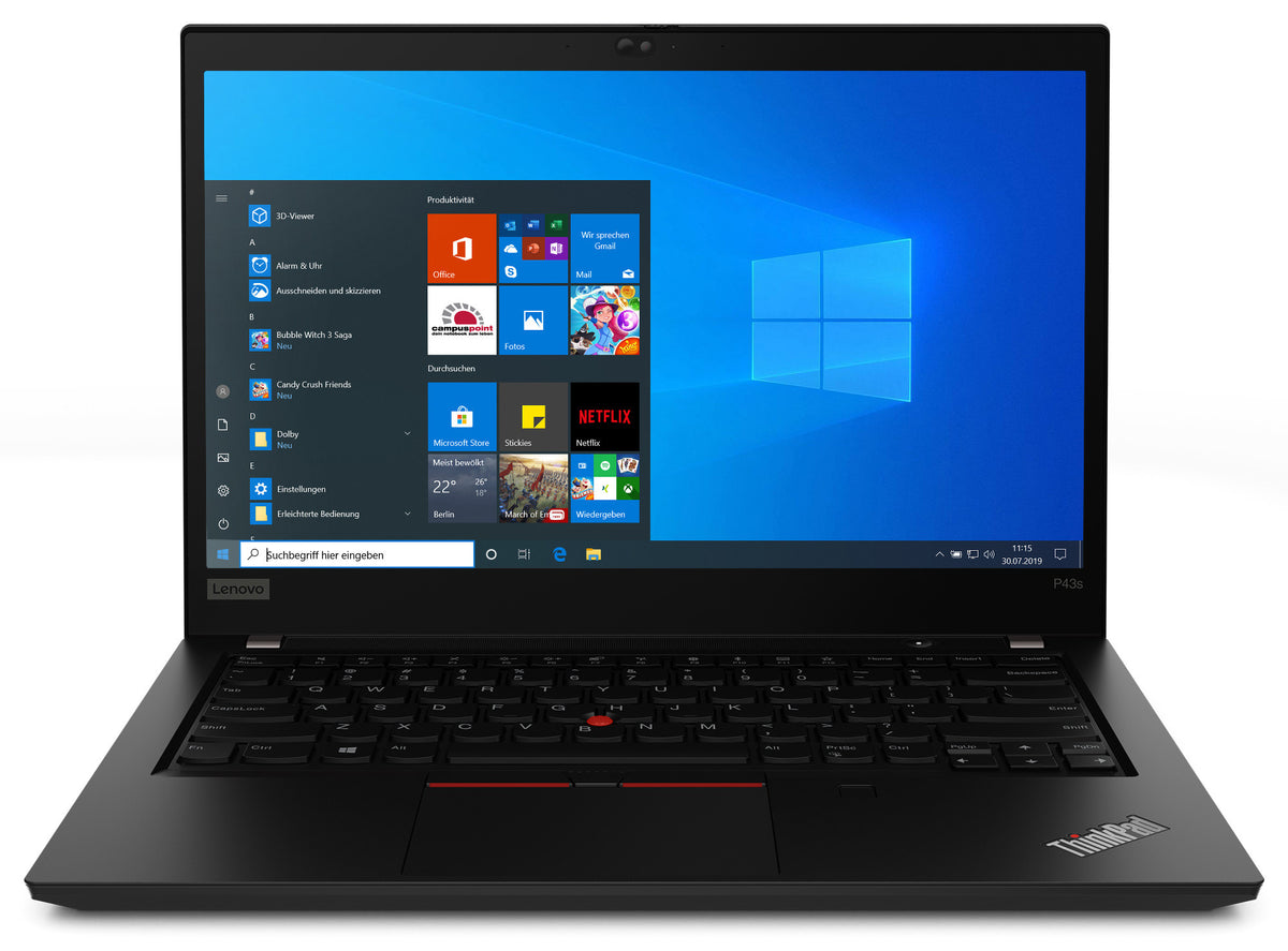 LENOVO ThinkPad P43s | Core i7 8th Gen | 14" FHD | Refurbished
